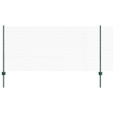 Vidaxl hek met paal groen 1 x 25 m staal