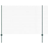 Vidaxl hek met paal groen 1,5 x 25 m staal