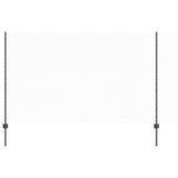 Vidaxl hek met paal grijs 1,4 x 10 m staal en pvc