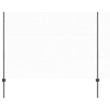 Vidaxl hek met paal grijs 1,5 x 10 m staal en pvc