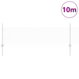 Vidaxl hek met paal zilver 0,5 x 10 m staal