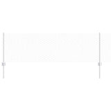 Vidaxl hek met paal zilver 0,6 x 10 m staal