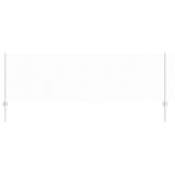Vidaxl hek met paal zilver 0,8 x 10 m staal