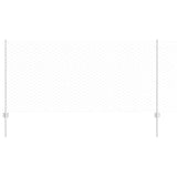 Vidaxl hek met paal zilver 1 x 10 m staal