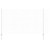 Vidaxl hek met paal zilver 1,4 x 10 m staal