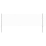 Vidaxl hek met paal zilver 0,6 x 25 m staal
