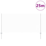 Vidaxl hek met paal zilver 1 x 25 m staal