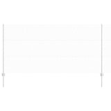 Vidaxl hek met paal zilver 1,2 x 25 m staal