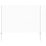 Vidaxl hek met paal zilver 1,5 x 25 m staal