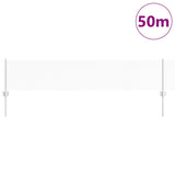Vidaxl hek met paal zilver 0,4 x 50 m staal