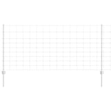 Vidaxl hek met paal zilver 1 x 25 m staal