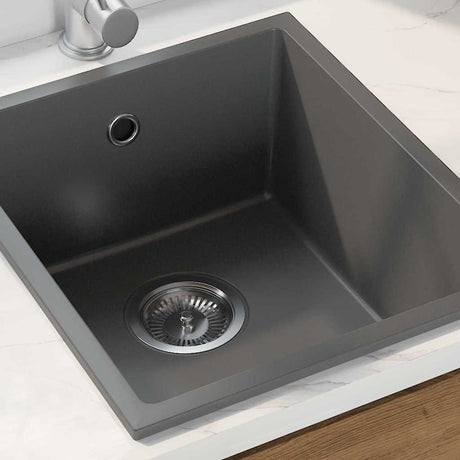 Vidaxl keukenwasbak grijs 38 x 44 x 20 cm graniet