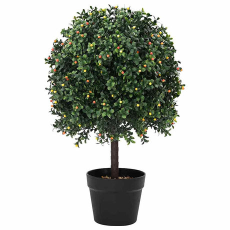 Vidaxl buxusbal groen 35 x 35 x 50 cm kunststof