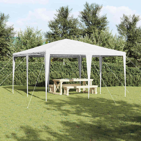 Vidaxl partytent wit 400 x 400 x 266 cm polyethyleen en staal