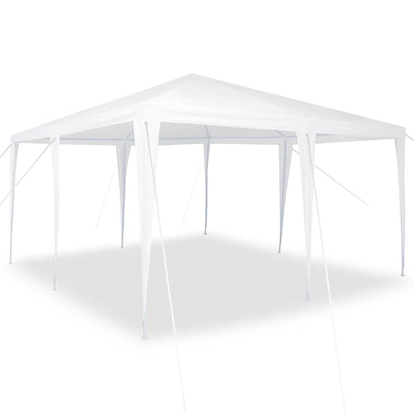 Vidaxl partytent wit 400 x 400 x 266 cm polyethyleen en staal