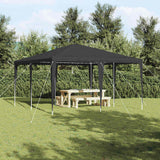 Vidaxl partytent antraciet 400 x 400 x 266 cm polyethyleen en staal