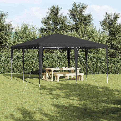Vidaxl partytent antraciet 400 x 400 x 266 cm polyethyleen en staal