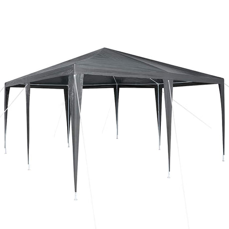 Vidaxl partytent antraciet 400 x 400 x 266 cm polyethyleen en staal