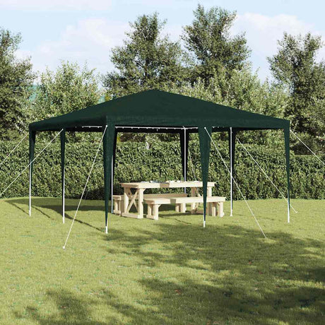 Vidaxl partytent groen 400 x 400 x 266 cm polyethyleen en staal