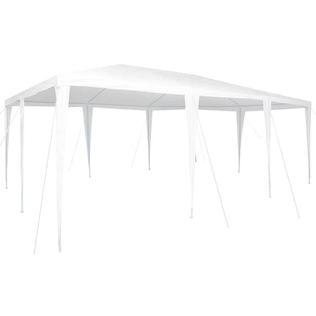 Vidaxl partytent wit 600 x 400 x 266 cm polyethyleen en staal