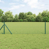 Vidaxl kettenschakelhek groen 25 x 0,8 m staal