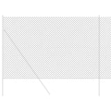 Vidaxl kettenschakelhek grijs 10 x 1,5 m staal
