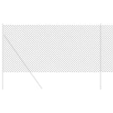 Vidaxl kettenschakelhek grijs 25 x 1,2 m staal