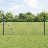 Vidaxl kettenschakelhek grijs 25 x 1,4 m staal