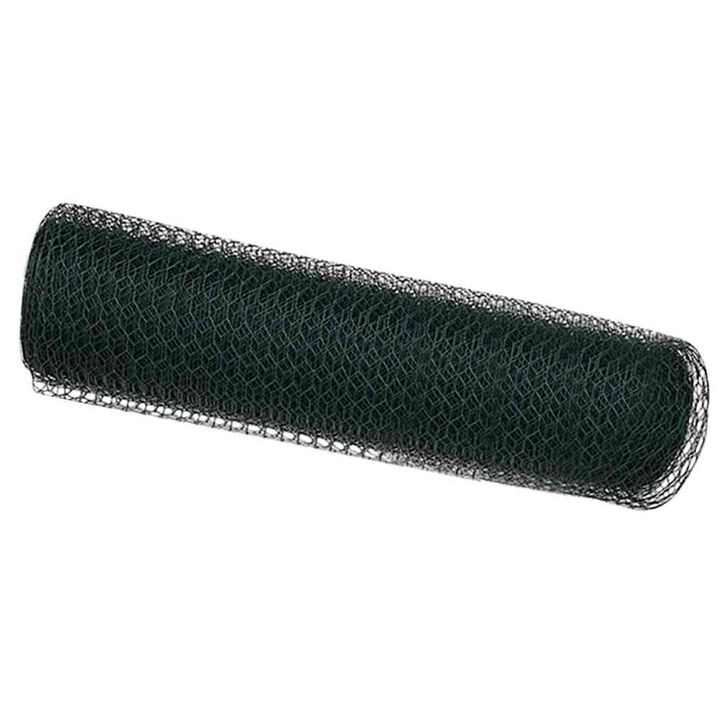 Vidaxl hexagon hek groen 0,4 x 25 m pvc
