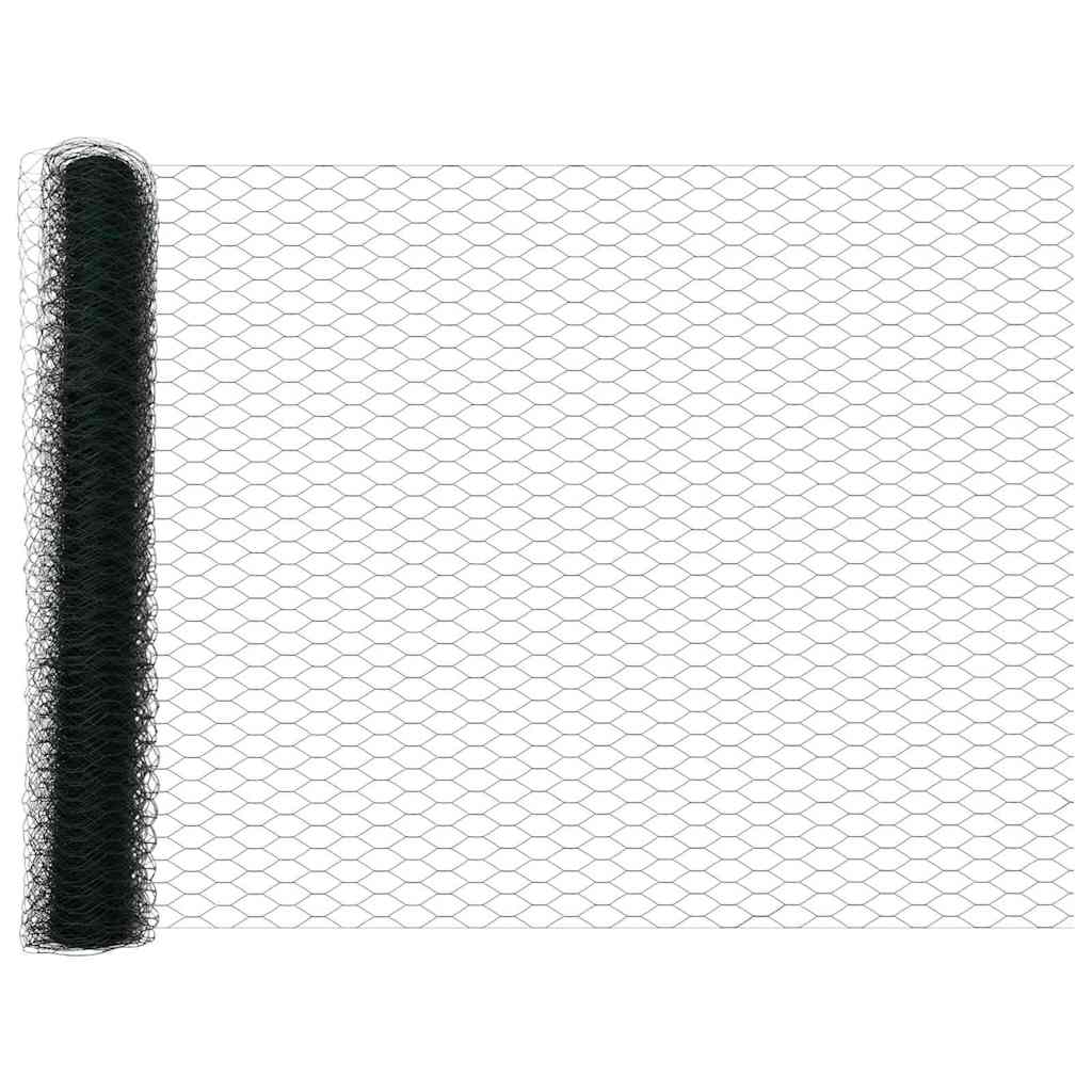 Vidaxl hexagon hek groen 1 x 100 m pvc