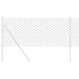 Vidaxl hexagon hek grijs 0,8 x 25 m pvc