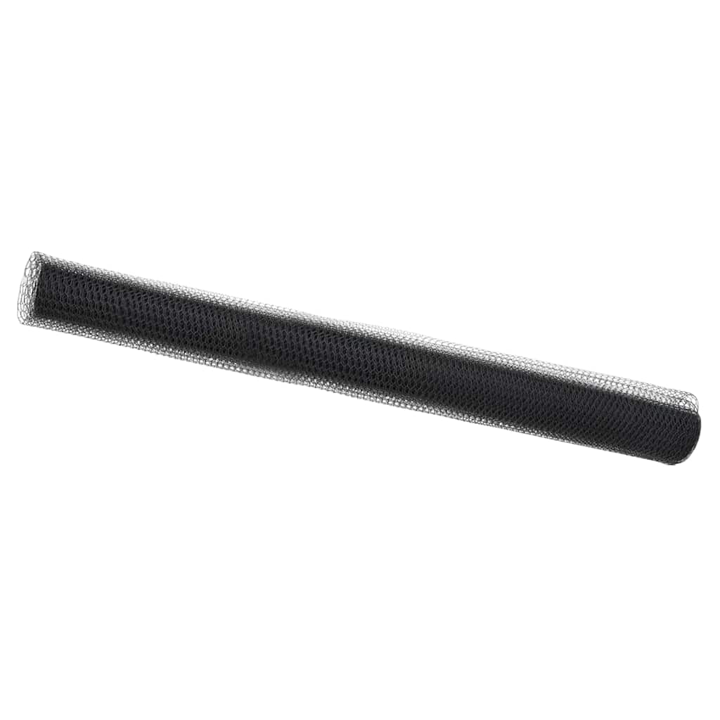 Vidaxl hexagon hek grijs 1,5 x 100 m pvc