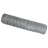 Vidaxl hexagon hek zilver 0,6 x 50 m gegalvaniseerd staal