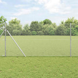 Vidaxl hexagon hek zilver 1,4 x 50 m gegalvaniseerd staal