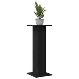 Vidaxl plantenstandaard 2 pcs zwart eiken 30 x 30 x 80 cm bewerkt hout
