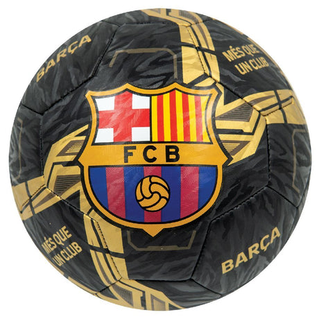 Andre mærker fodbold FC Barcelona Lightning størrelse 5 sort guld