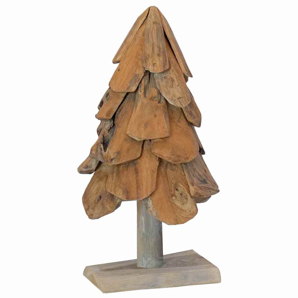 Vidaxl kerstboom met standaard bruin 61 cm massief teakhout