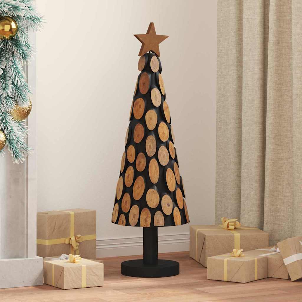 Vidaxl kerstboom met standaard bruin 90 cm massief teakhout