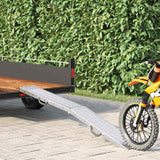 Vidaxl laadhelling 200 kg zilver 186 x 23 x 4,5 cm
