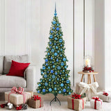 Vidaxl hoek kunstkerstboom met 300 led groen 180 cm pvc en metaal