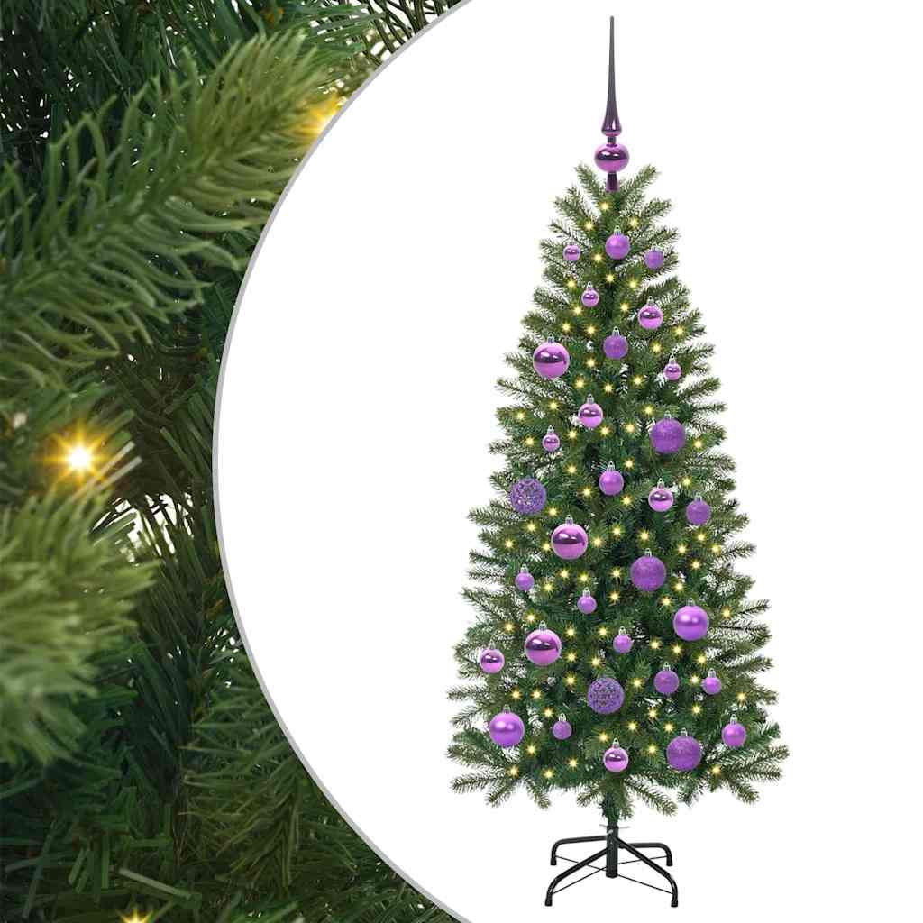 Vidaxl kunstkerstboom met 150 led met standaard groen 120 cm pe en pvc
