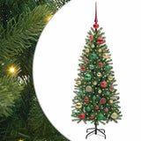 Vidaxl kunstkerstboom met 150 led met standaard groen 120 cm pe en pvc