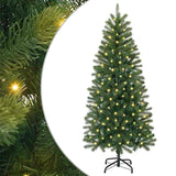 Vidaxl kunstkerstboom met 150 led met standaard groen 150 cm pe en pvc