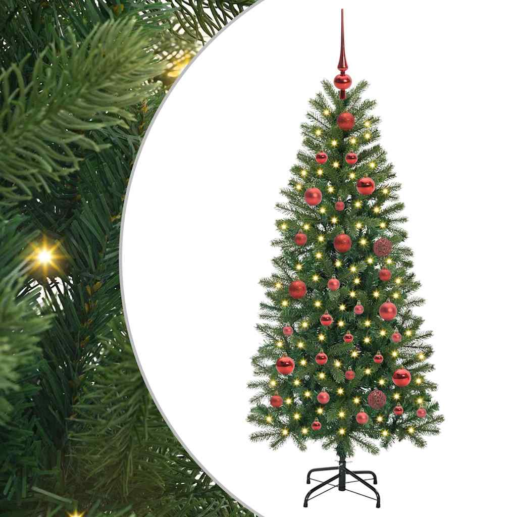 Vidaxl kunstkerstboom met 150 led met standaard groen 150 cm pe en pvc