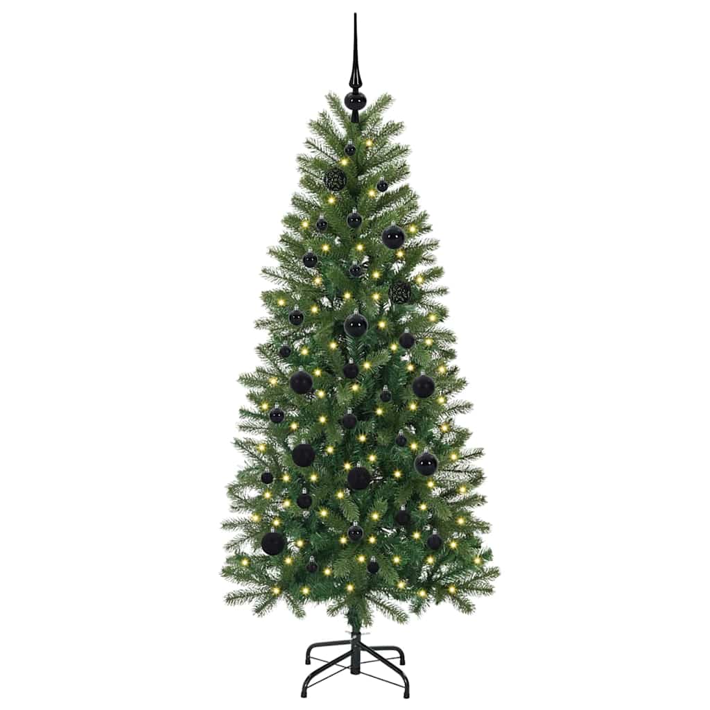 Vidaxl kunstkerstboom met 150 led met standaard groen 150 cm pe en pvc