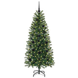 Vidaxl kunstkerstboom met 150 led met standaard groen 150 cm pe en pvc