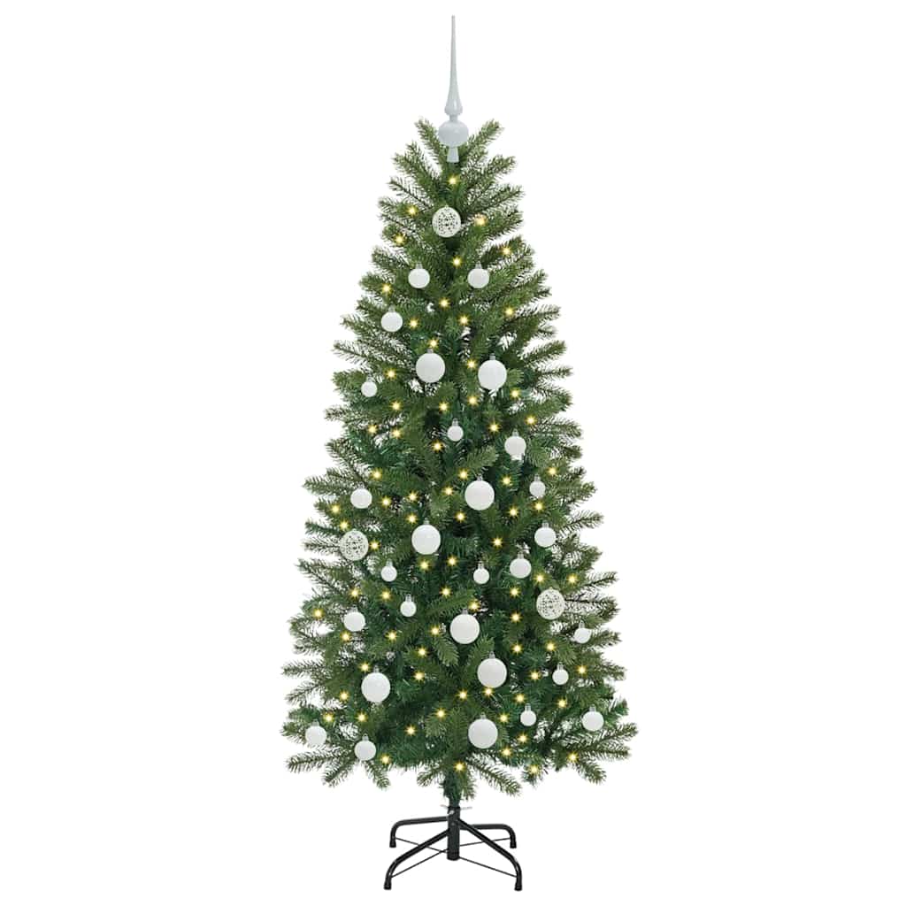 Vidaxl kunstkerstboom met 150 led met standaard groen 150 cm pe en pvc