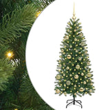 Vidaxl kunstkerstboom met 150 led met standaard groen 150 cm pe en pvc