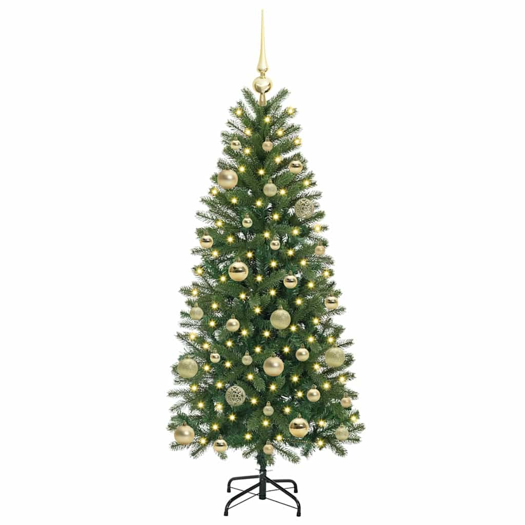 Vidaxl kunstkerstboom met 150 led met standaard groen 150 cm pe en pvc
