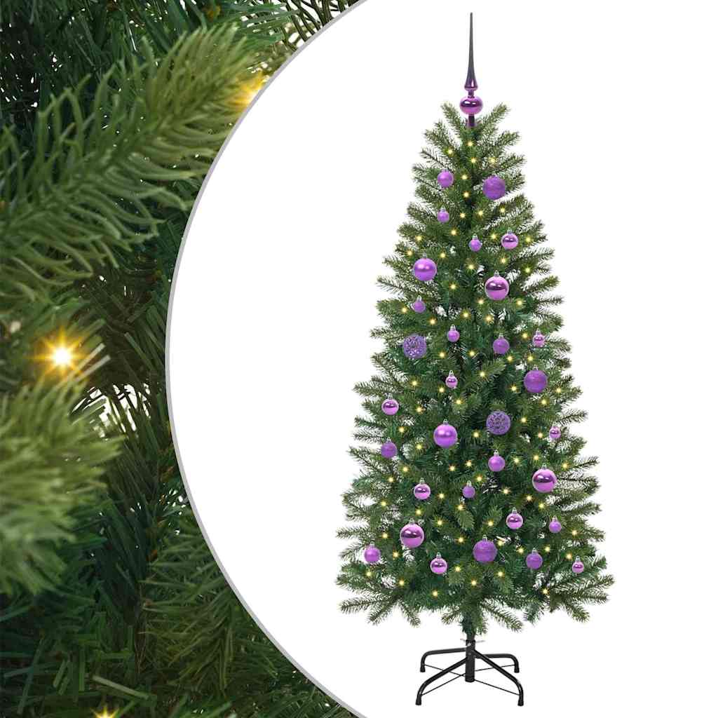 Vidaxl kunstkerstboom met 150 led met standaard groen 150 cm pe en pvc